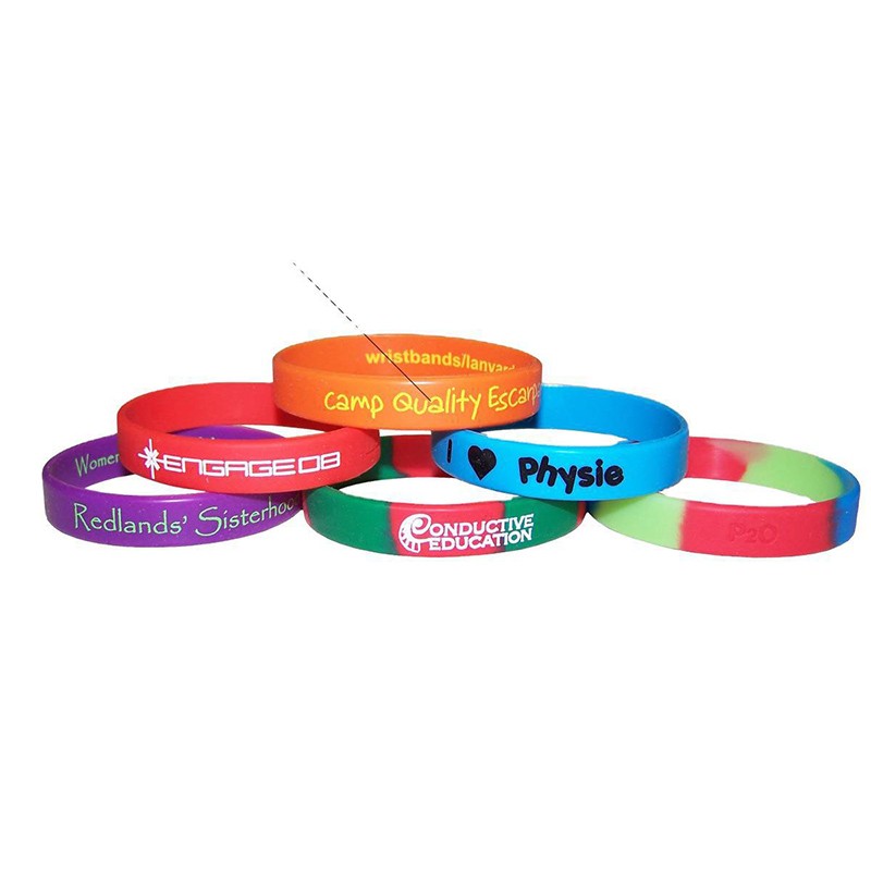 硅胶礼品手环,各种工艺硅胶手环厂家定做